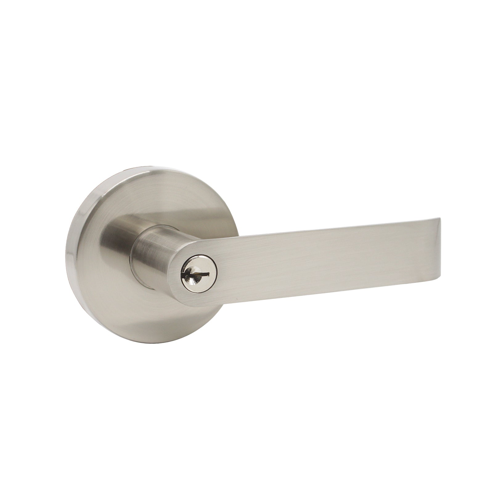 オータムセール Probrico Satin Nickel Square Door Levers Keyed Alike, Heavy Duty  Entry Leve