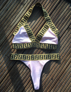 Baby Pink Fendi Reworked Bikini 