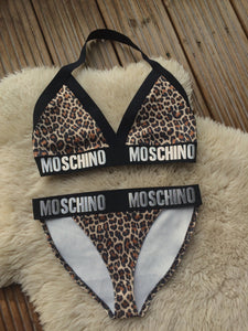 moschino leopard bikini