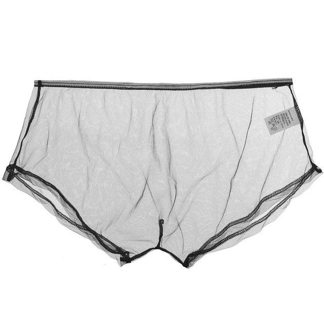 Male Thin See Through Underpant Transparent Men Underwear Boxers Sexy ...