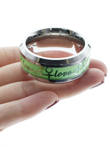 Fluorescent Glans Ring - "Love"