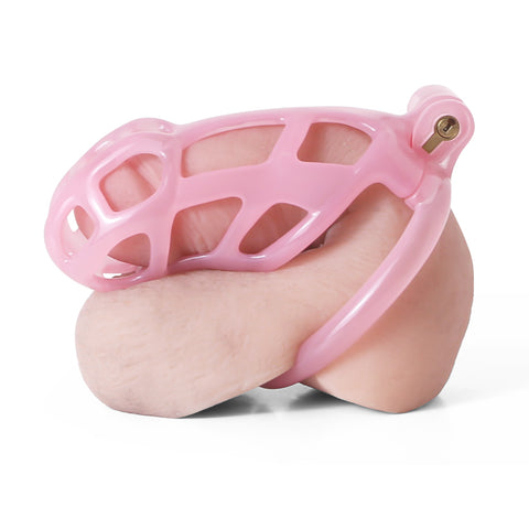 Transparent 3D printed chastity cage