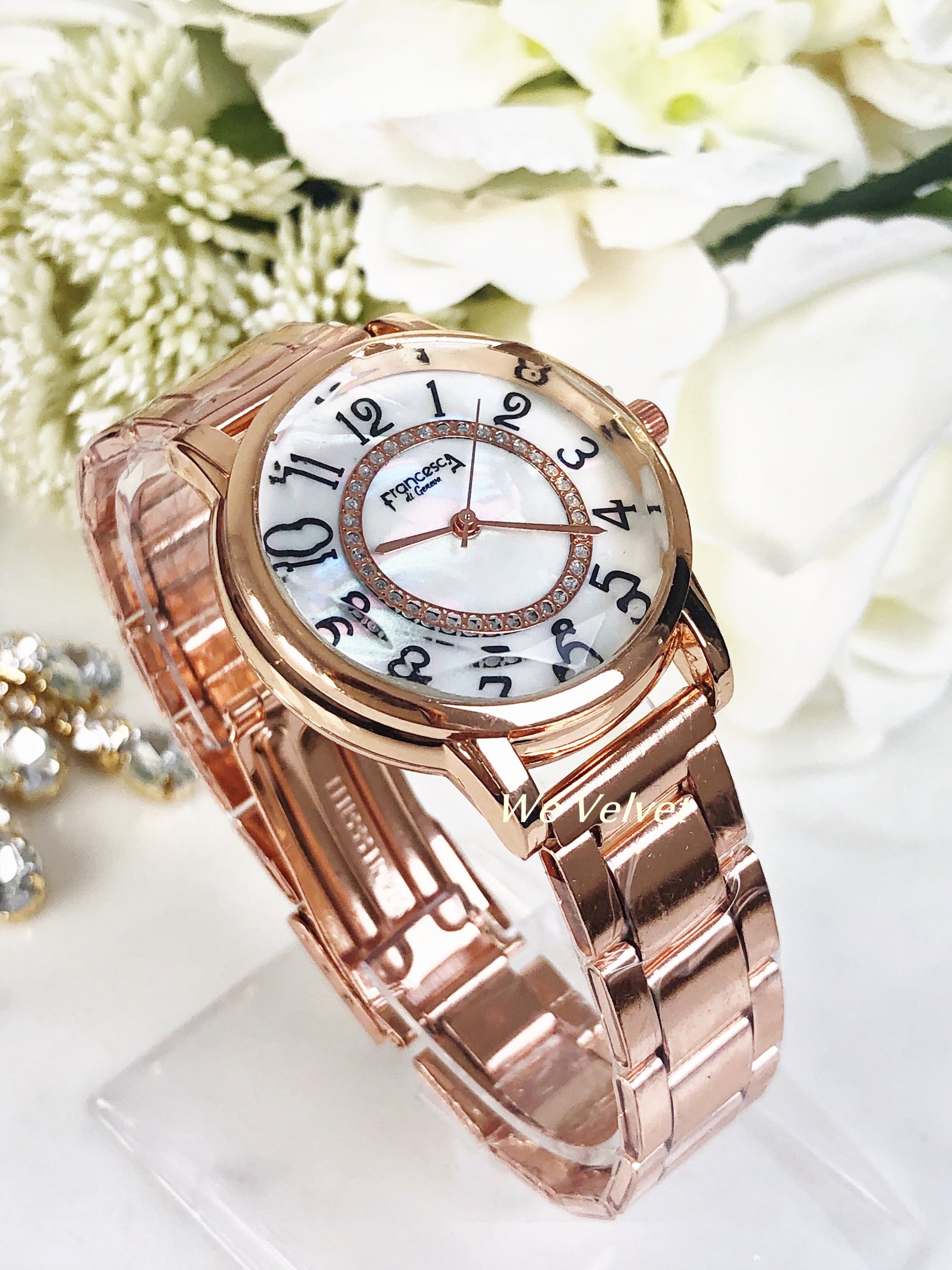 Ceas rose gold Francesca di Geneva C128