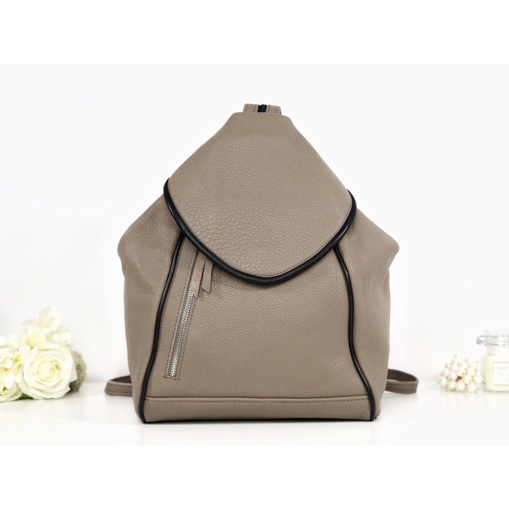 Rucsac gri nude piele naturală Arthur