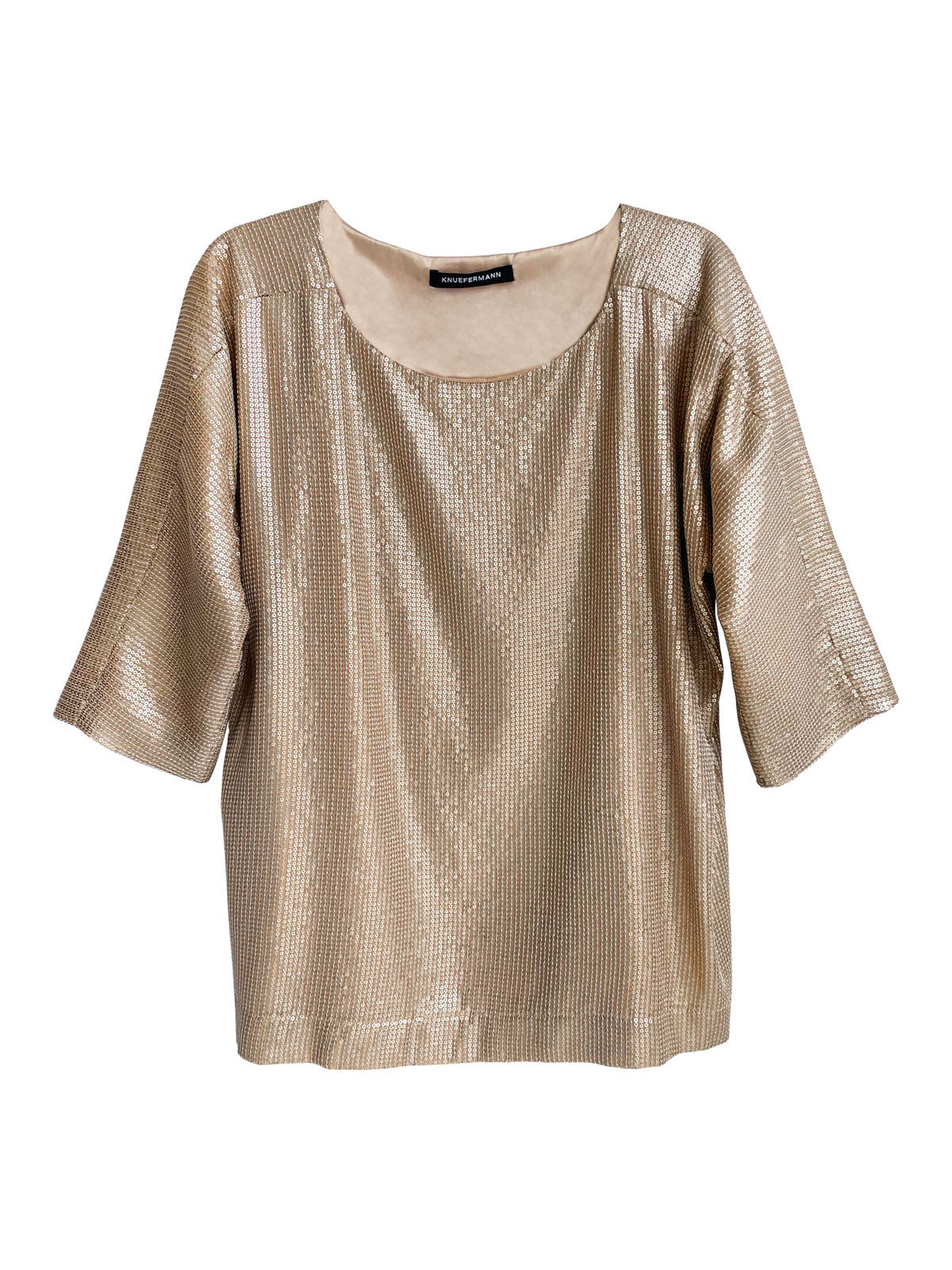 SEQUIN TOP SILVER - KNUEFERMANN