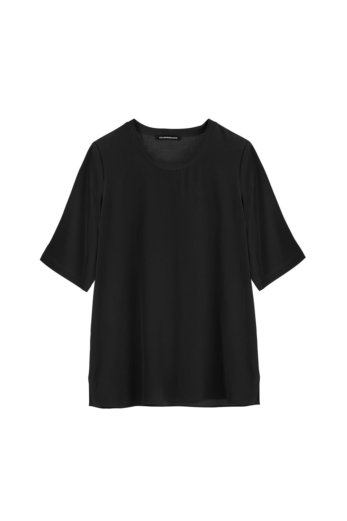 MASON SILK T - BLACK - KNUEFERMANN