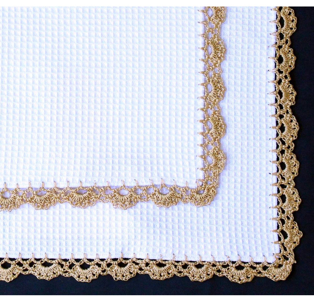crochet edge burp cloth pattern