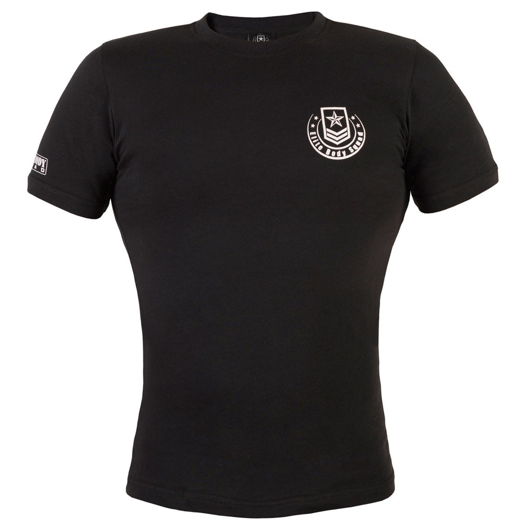 Black Fitted TShirt Elite Body Squad