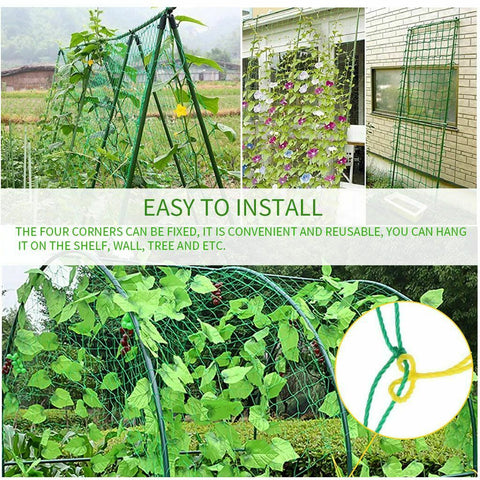 2 Pack Garden Plant Climbing Net Trellis Netting Mesh Support