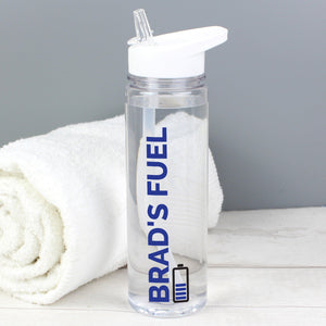 Personalised Blue Fuel Island Water Bottle-OurPersonalisedGifts.com