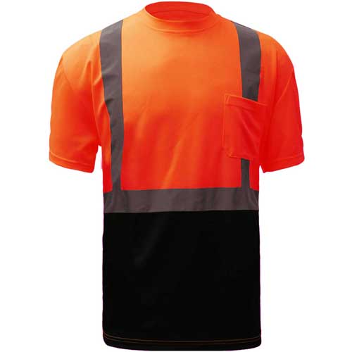 GSS Safety Black Bottom T-Shirt Class 2 | Ironworkergear
