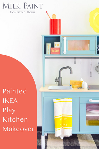 Ikea Children kitchen makeover - Homestead House Milk Paint