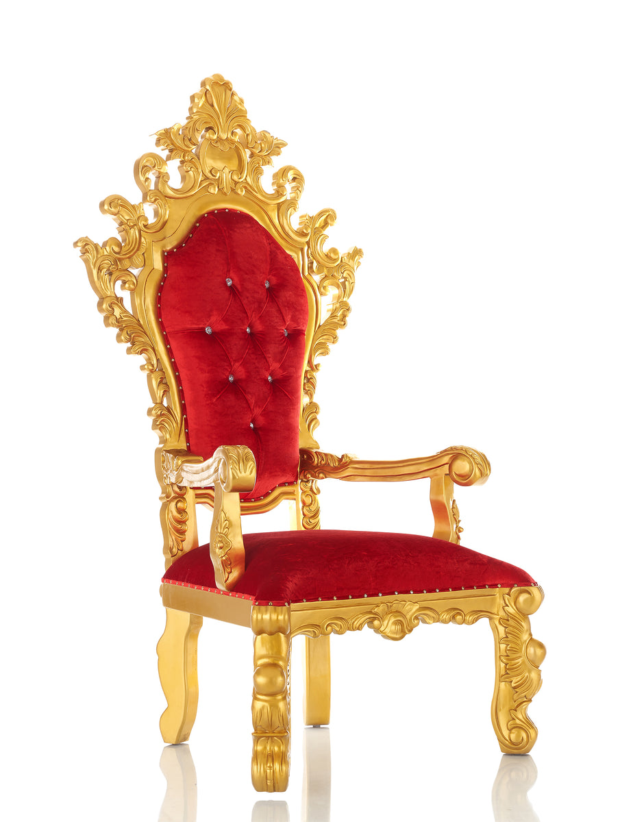 "King Darius" Royal Throne Chair - Red / Gold – THRONE KINGDOM