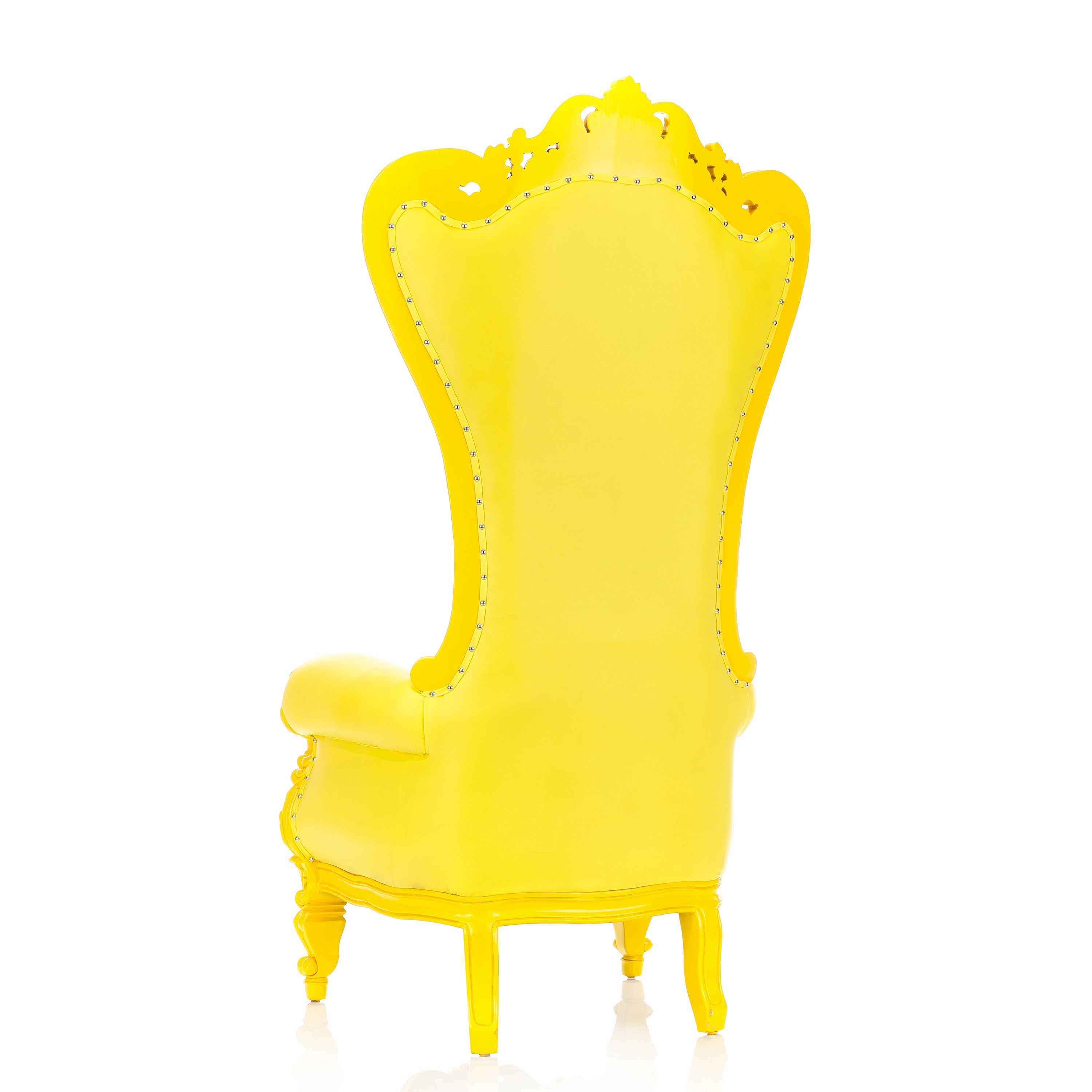 yellow throne chair