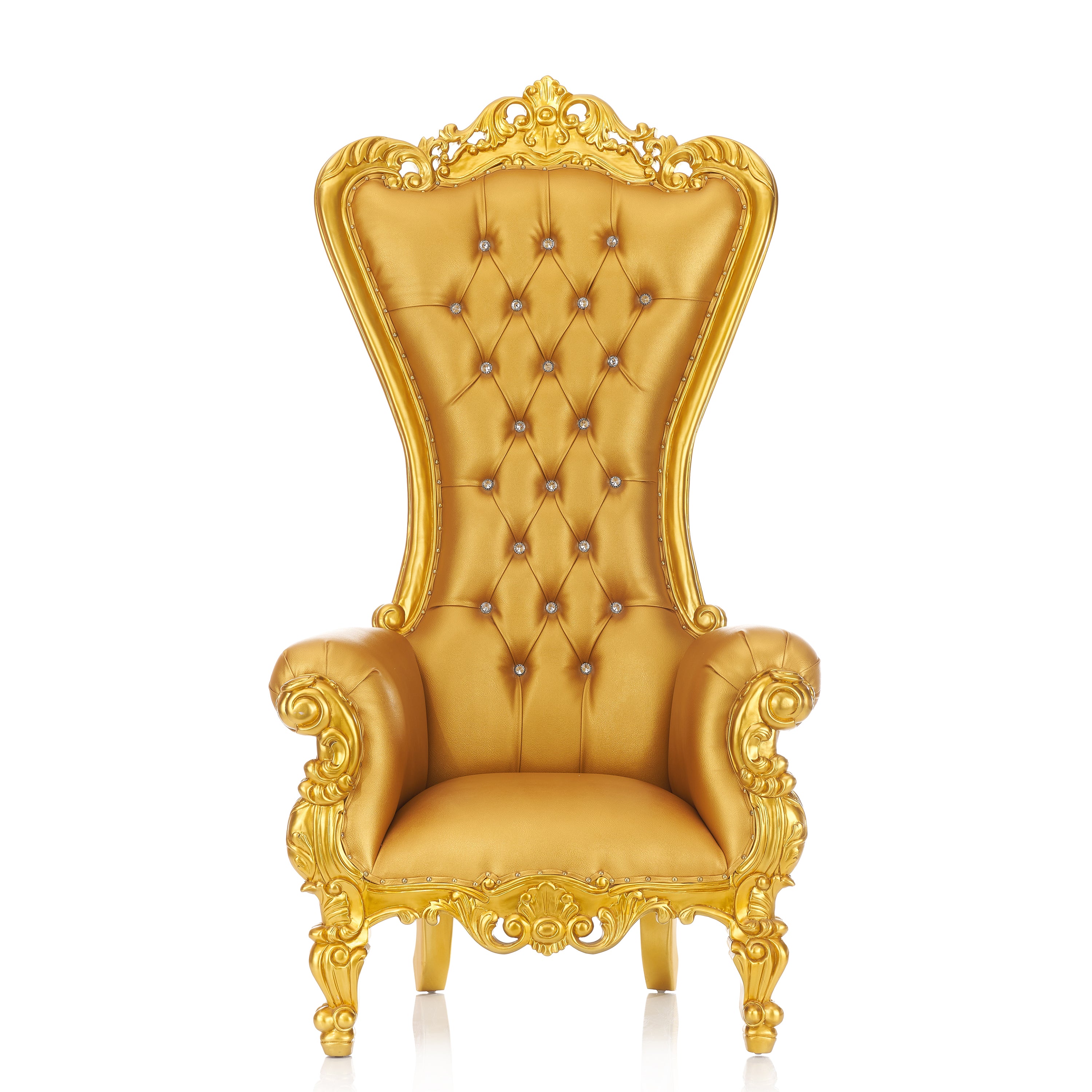 yellow throne chair