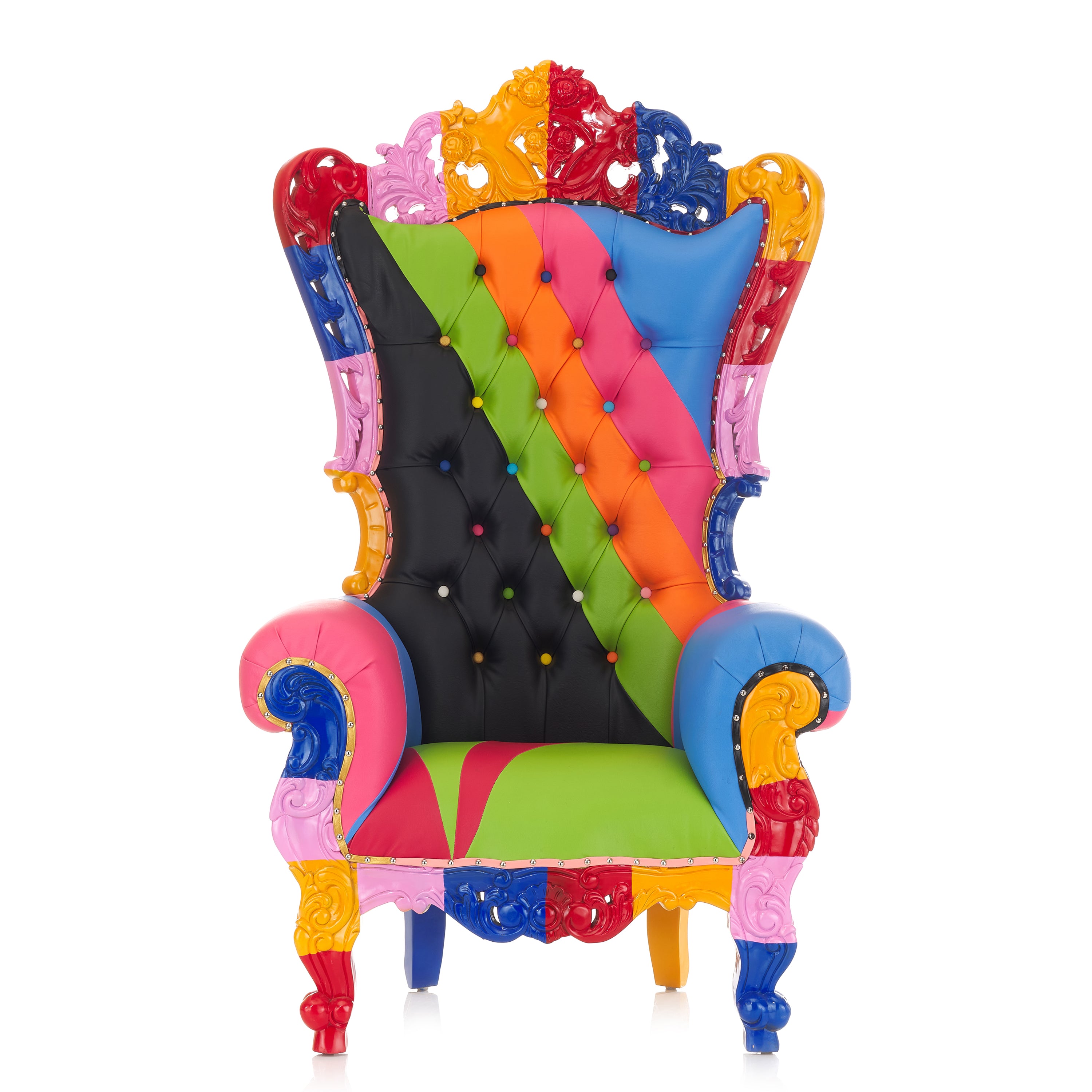 rainbow throne chair