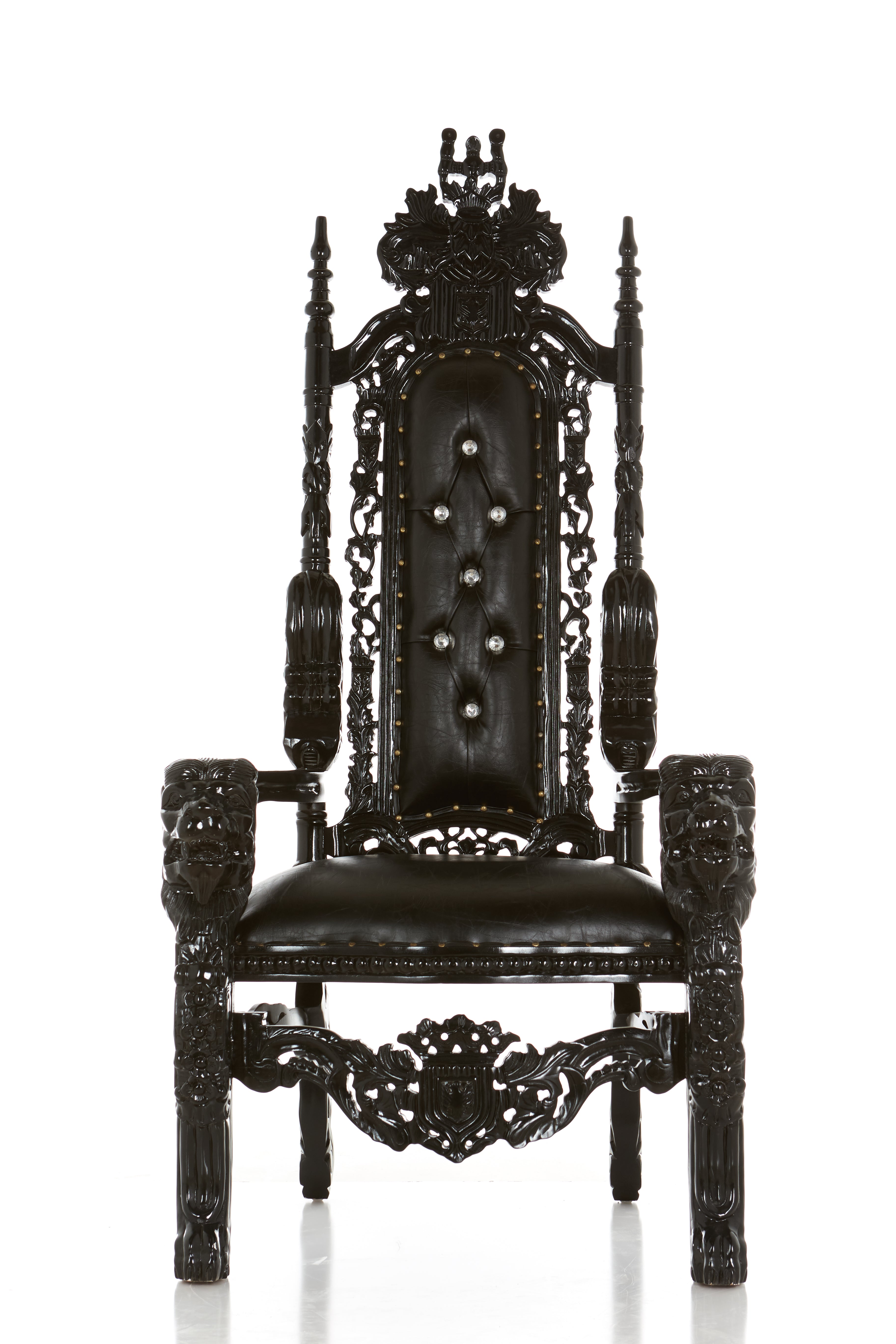 black throne chair