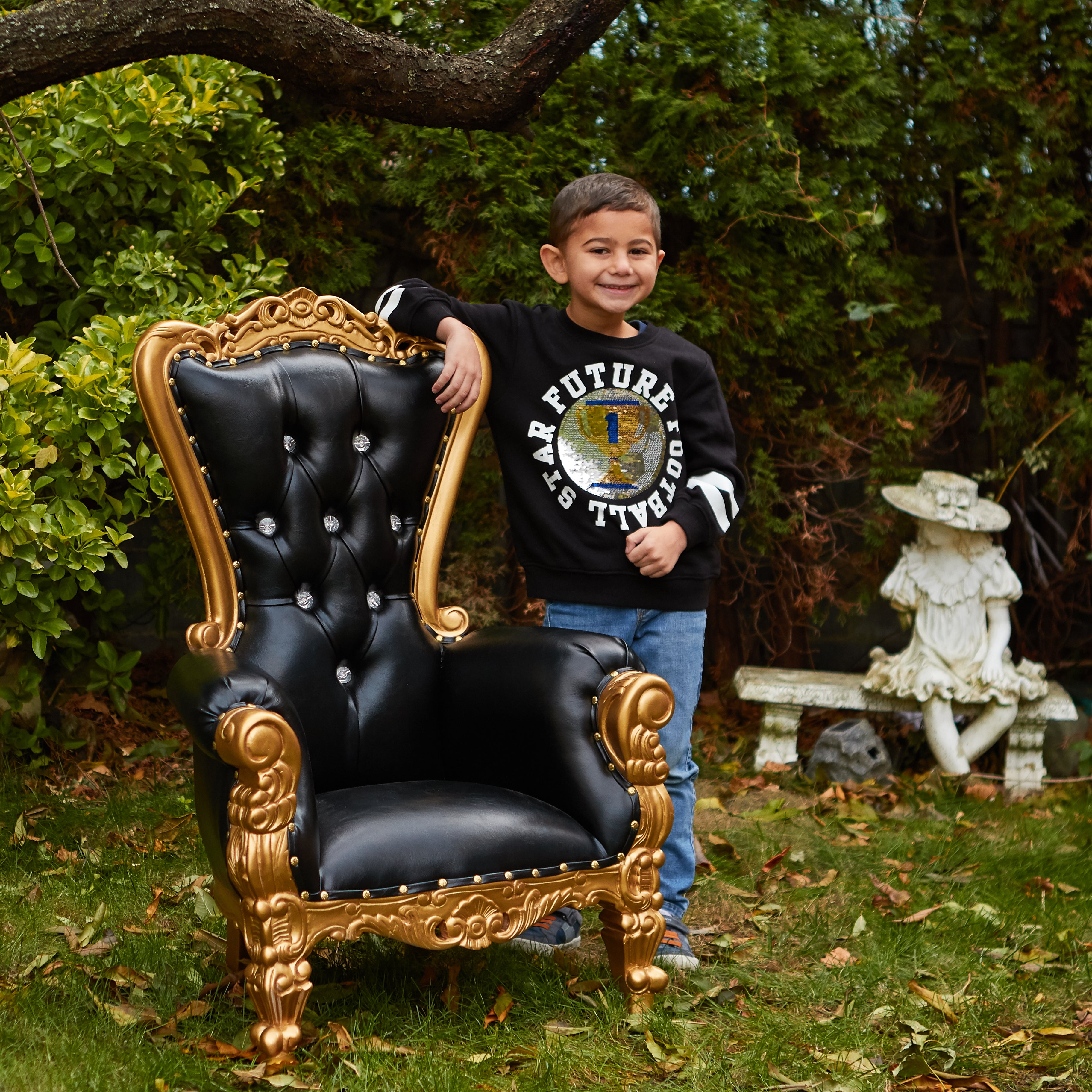 garden throne chair