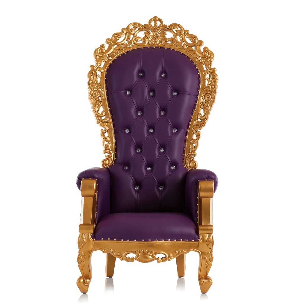 "Queen Frances" Throne Chair - Purple/ Gold – THRONE KINGDOM