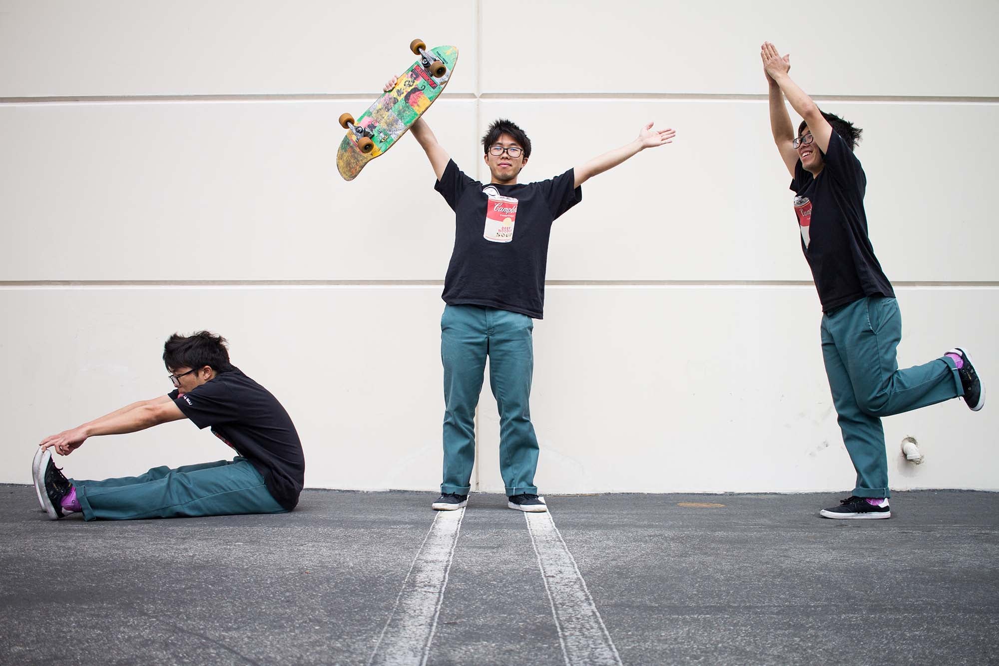 Stretching before and after skating