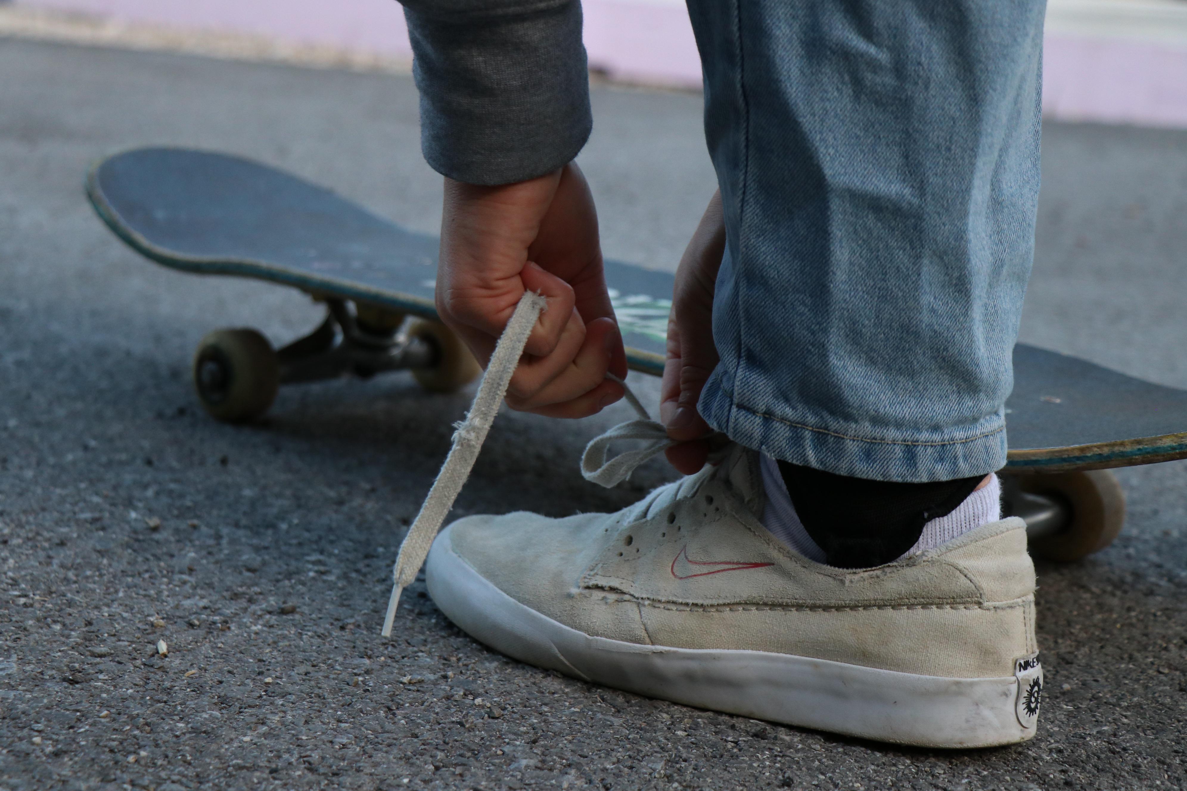 Skateboard With Shoe