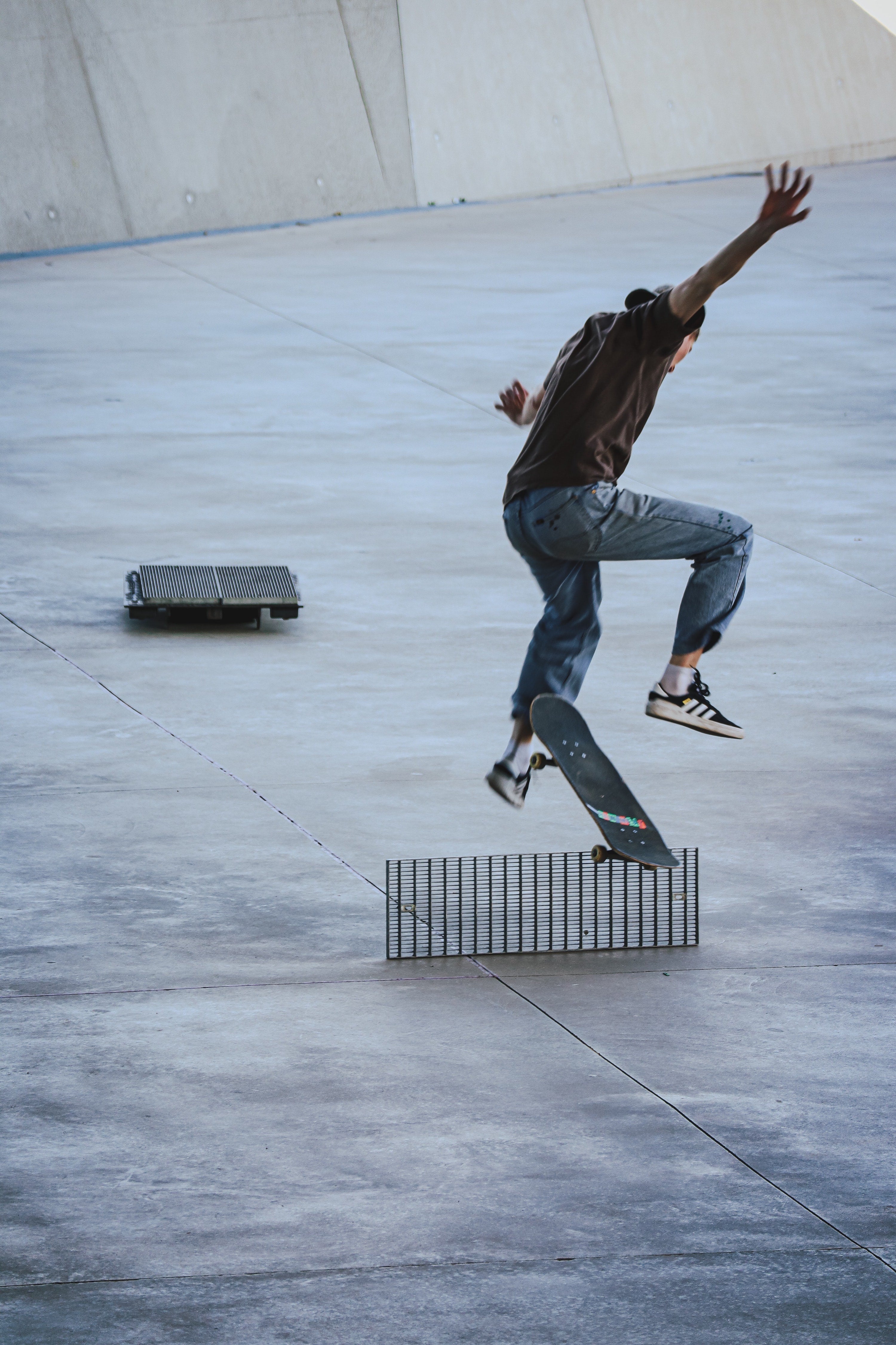 Skateboarder Doing Trick