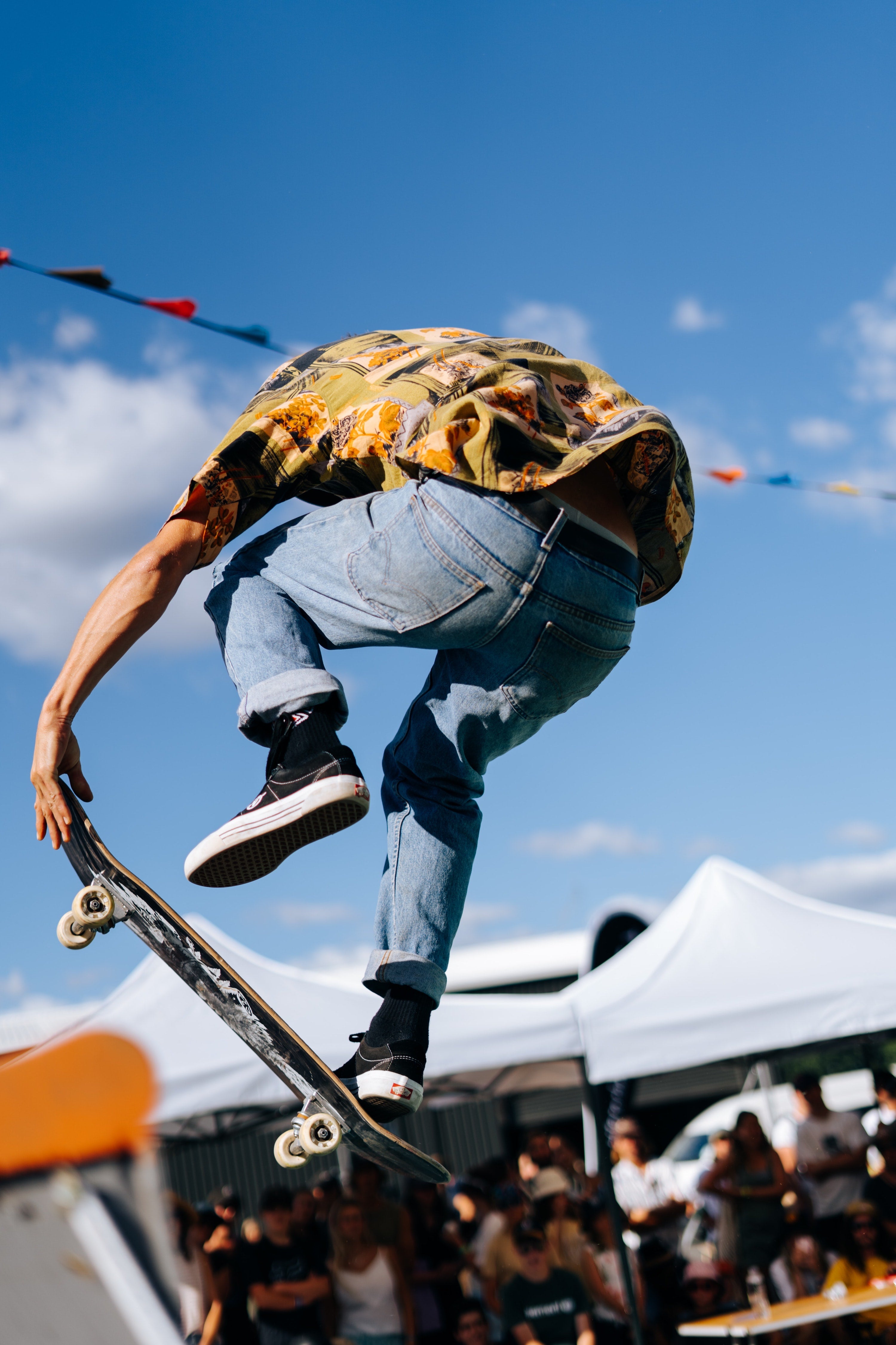 Skateboarder In Air