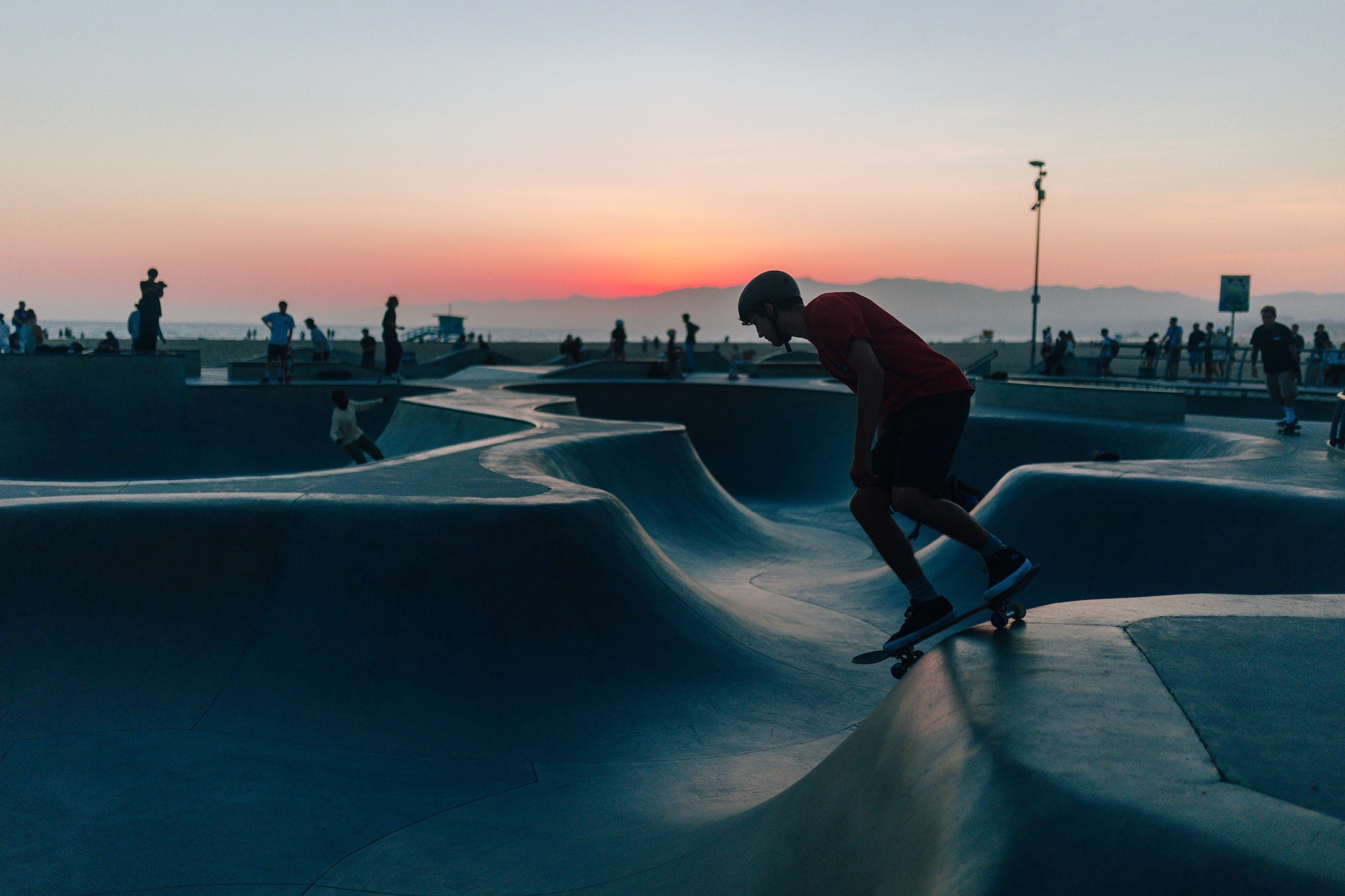 Skateboarder In Venice Beach