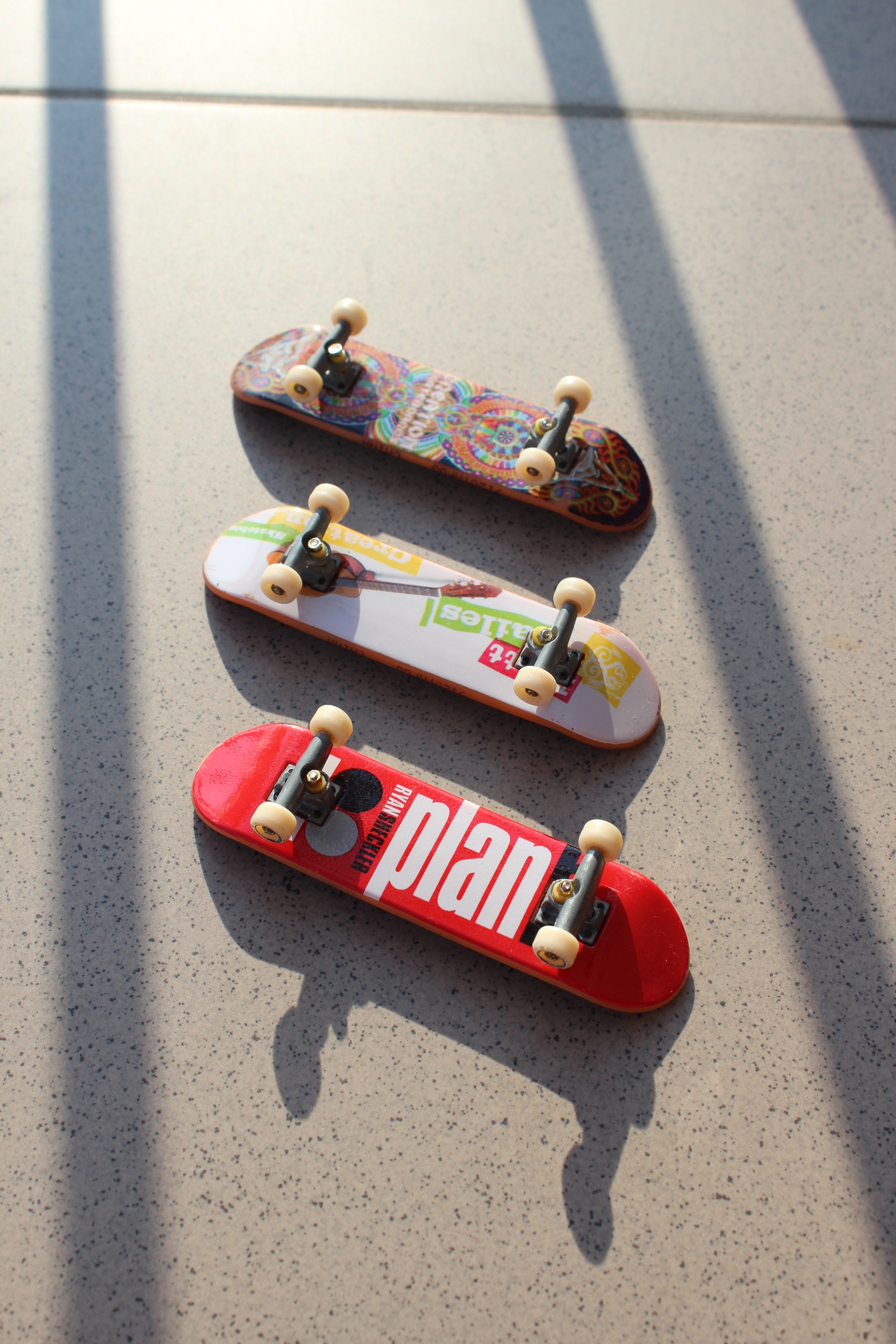 Skateboards Laying Out