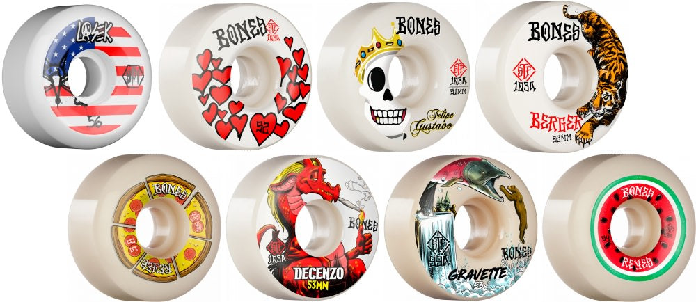 Various Bones Wheels, Pro Models