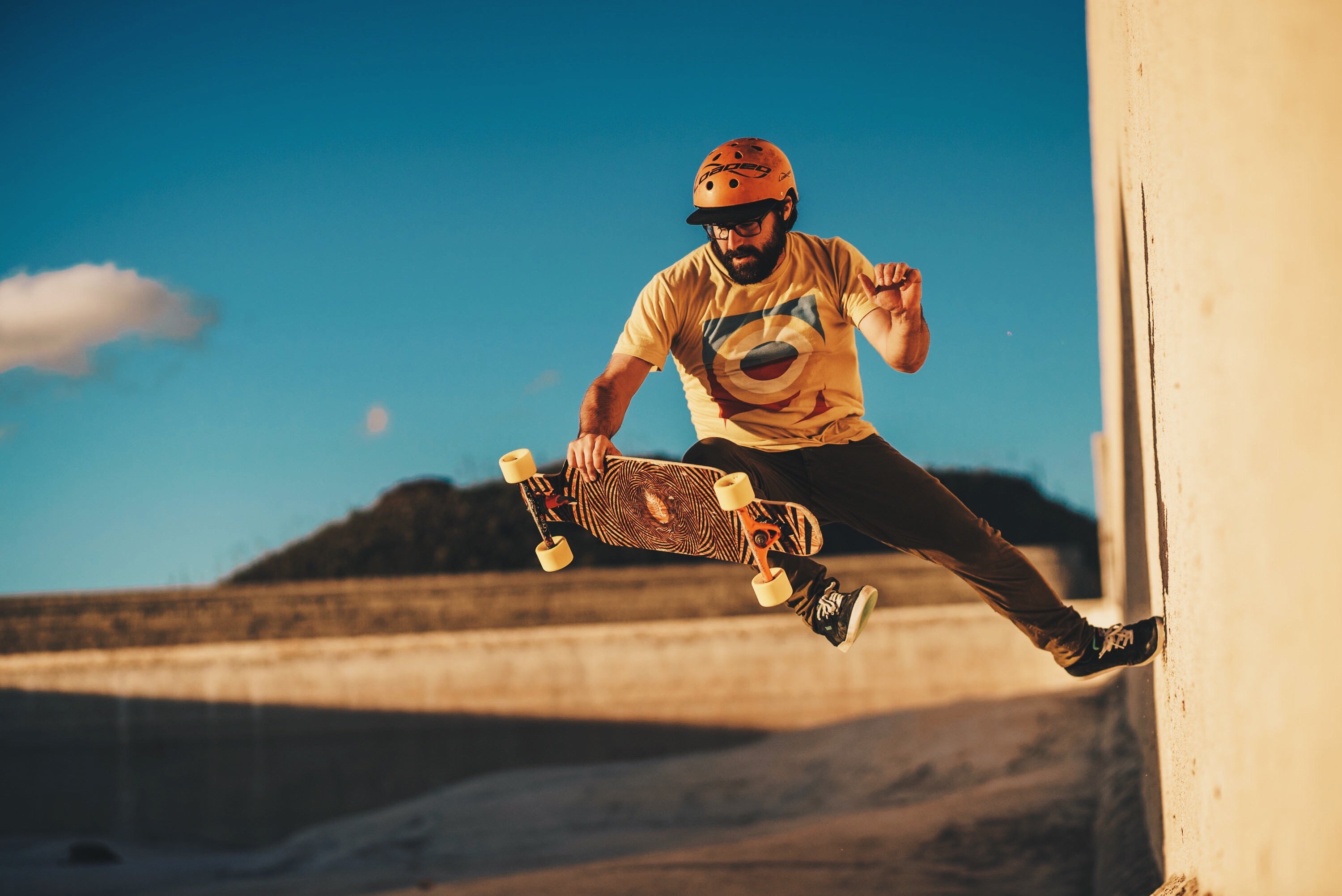 Loaded Tan Tien Longboard Wall Ride