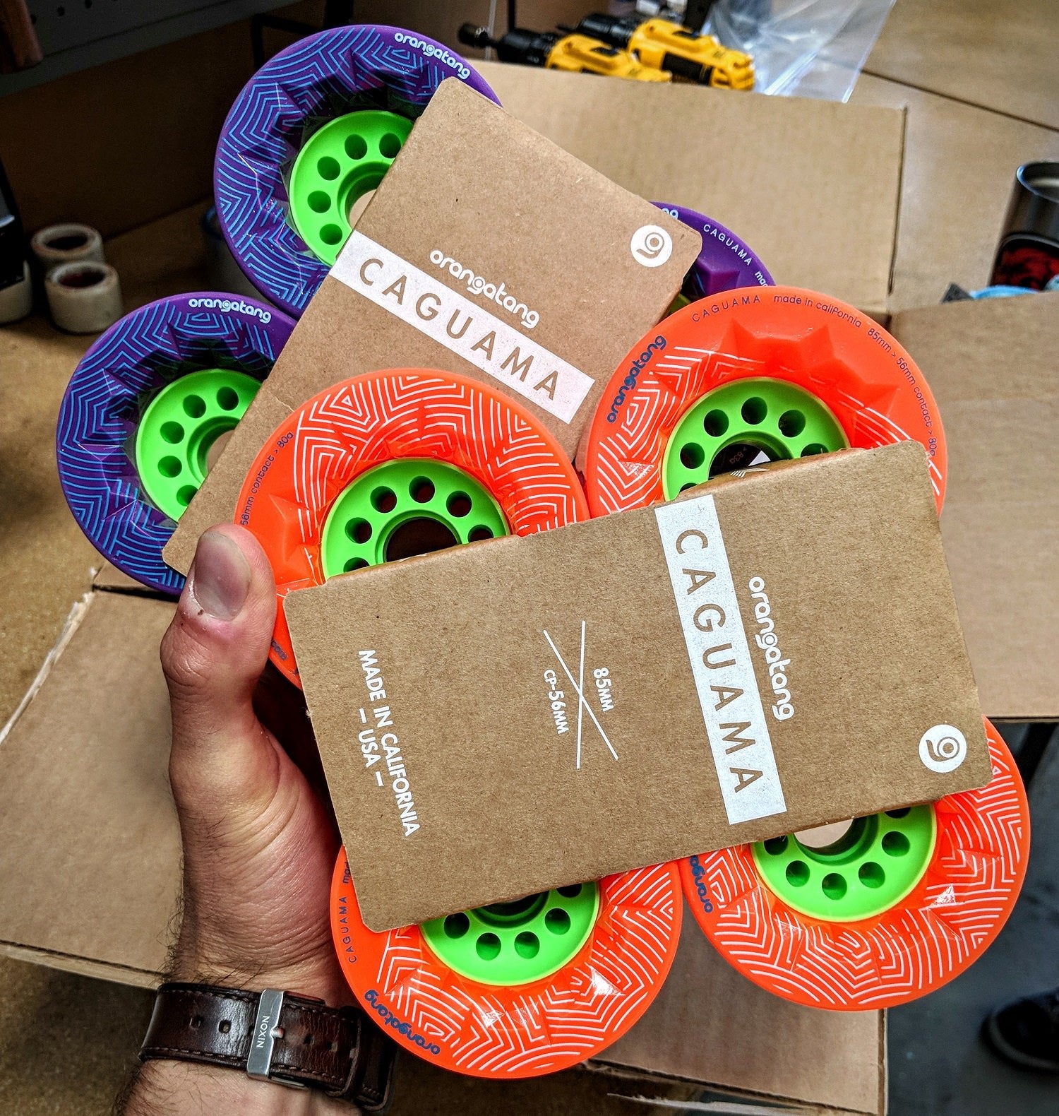 The new Orangatang Caguama has a massive core to support 85mm of thane.