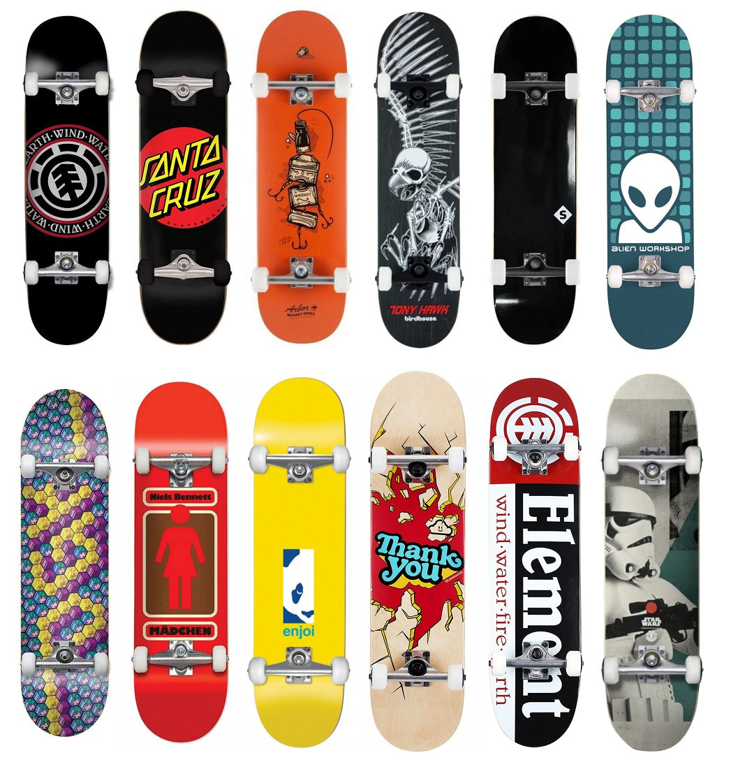 Variety of Pre-Built Complete Skateboards