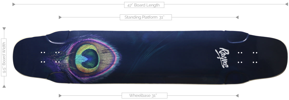 Rayne-Whip-47-Longboard-Deck-Only