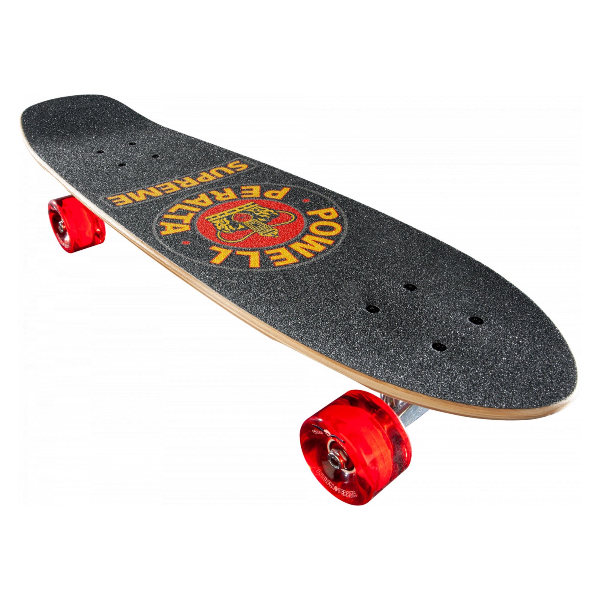 POWELL PERALTA SW SURFER SUPREME SKATEBOARD COMPLETE 7.75x27.2 WHT/RED