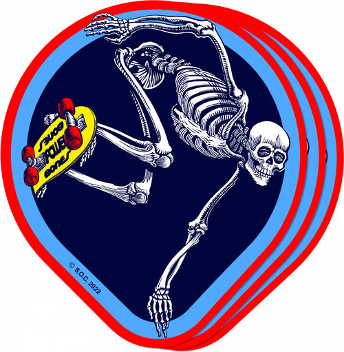  Powell Peralta Skateboard Sticker Tucking Skeleton 3.65 x 1.6  : Automotive