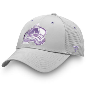 colorado avalanche hockey fights cancer hat