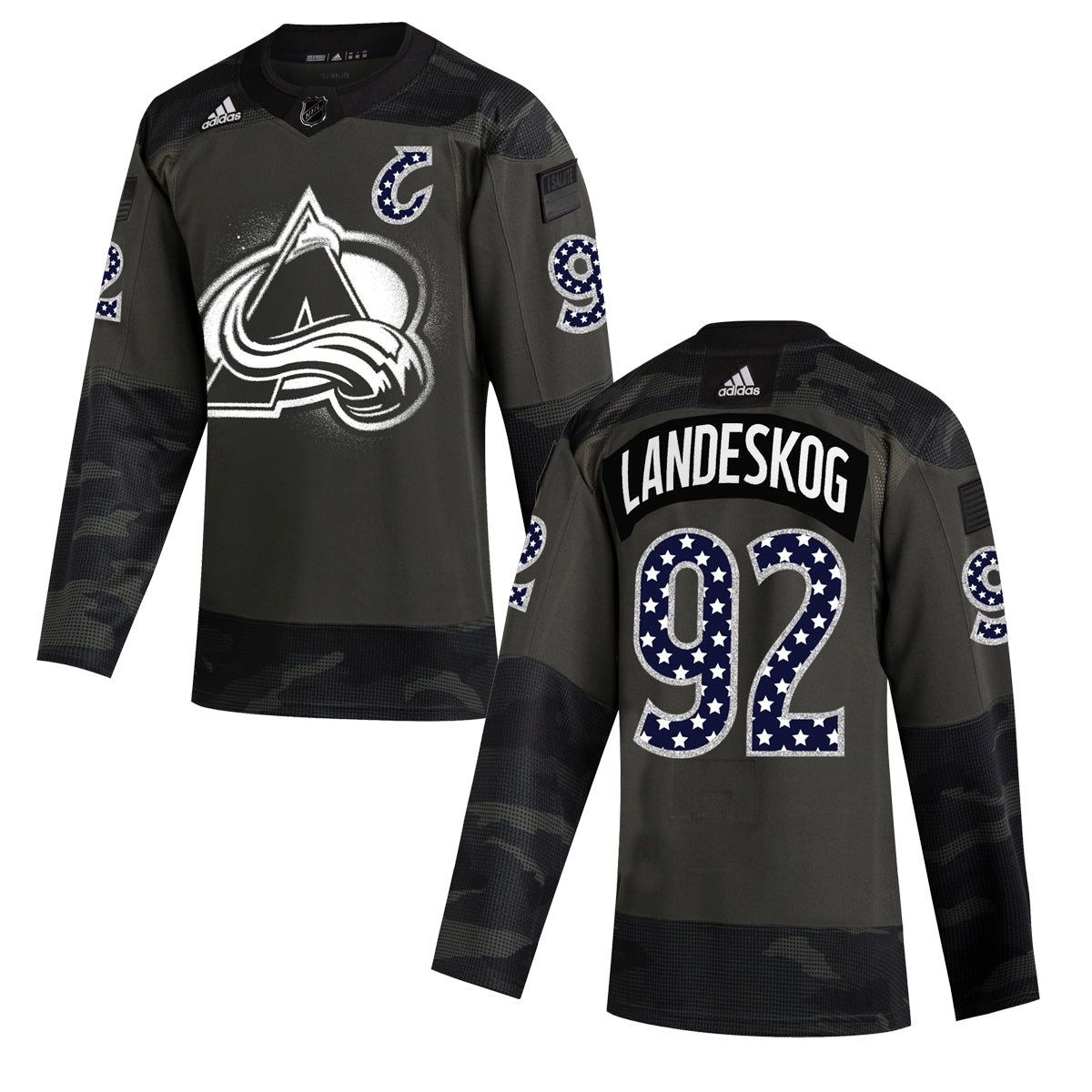 colorado avalanche military jersey