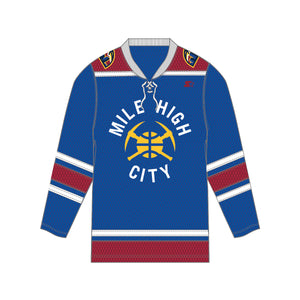 denver nuggets blue jersey