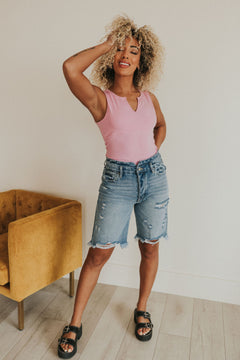 Ultra High Rise 90's Bermudas