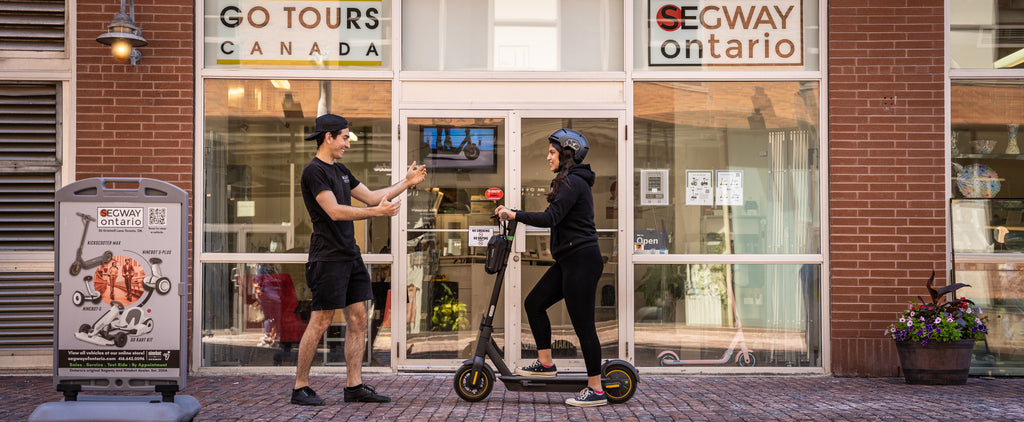 Test ride the Segway Ninebot Max G30 electric kickscooter in Toronto