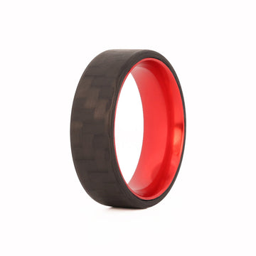 Carbon fiber silicone on sale ring