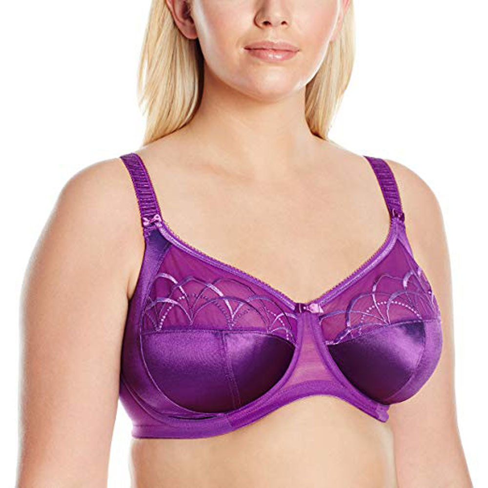 Elomi 8900, Matilda Unlined Plunge Underwire Bra (Chili & Storm