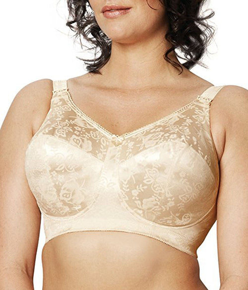 Beauty by Bali Women's Double Support Jacquard Wirefree Bra B372