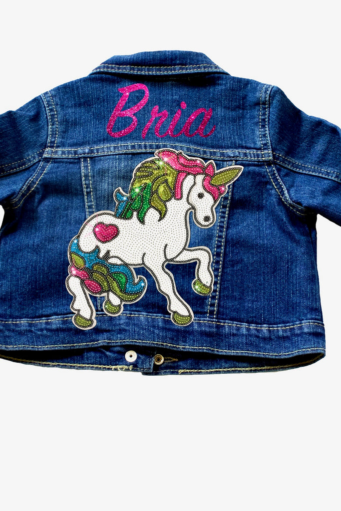 sequin unicorn jacket