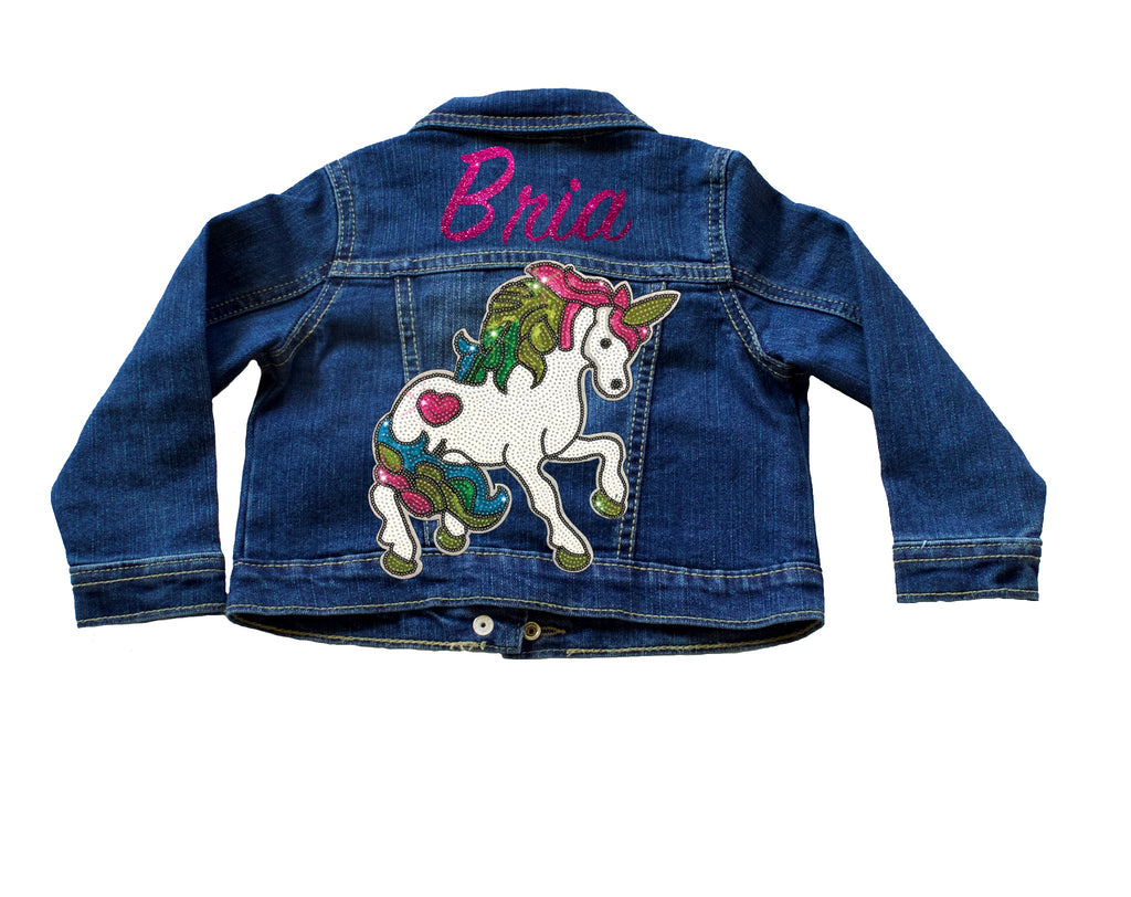 denim unicorn jacket