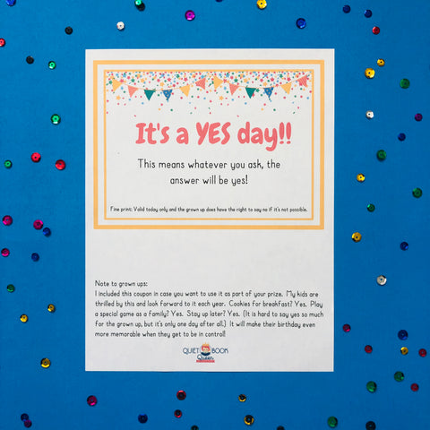 yes day coupon