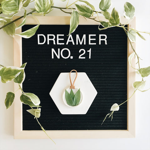 Leafy mini dream catcher | Bast + Bruin