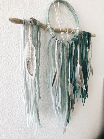 ocean inspired boho dreamcatcher 