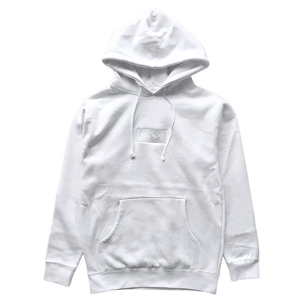 Download Wooji Box Logo White Hoodie - Best Streetwear Hoodies